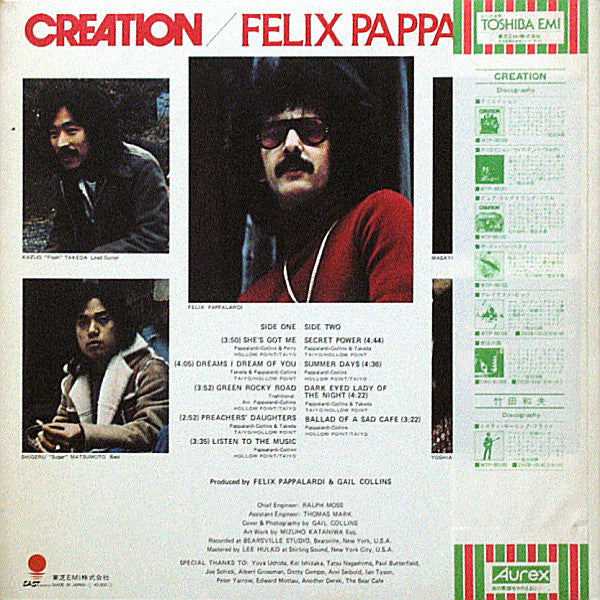 Creation (6), Felix Pappalardi : Creation / Felix Pappalardi (LP, Album, RE)