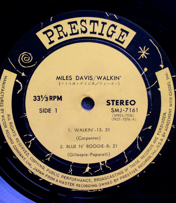 Miles Davis All Stars, Miles Davis : Walkin' = ウォーキン (LP, Album, RE)