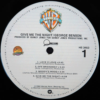 George Benson : Give Me The Night (LP, Album, Win)