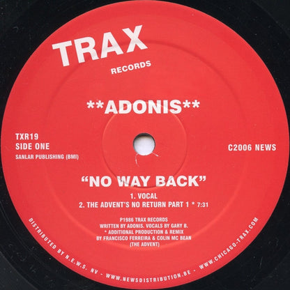 Adonis : No Way Back (12")