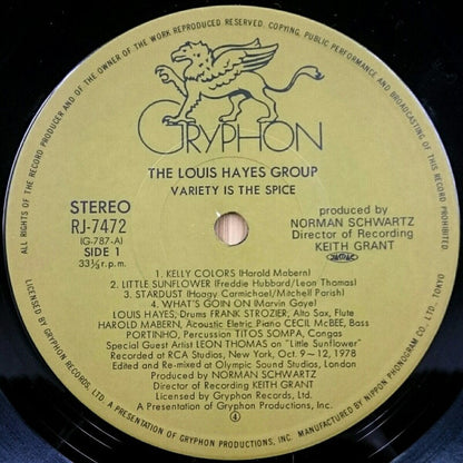 The Louis Hayes Group : Variety Is The Spice (LP, Album)
