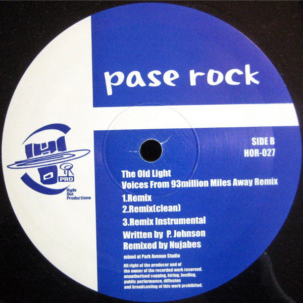 Pase Rock : It's About Time (12")