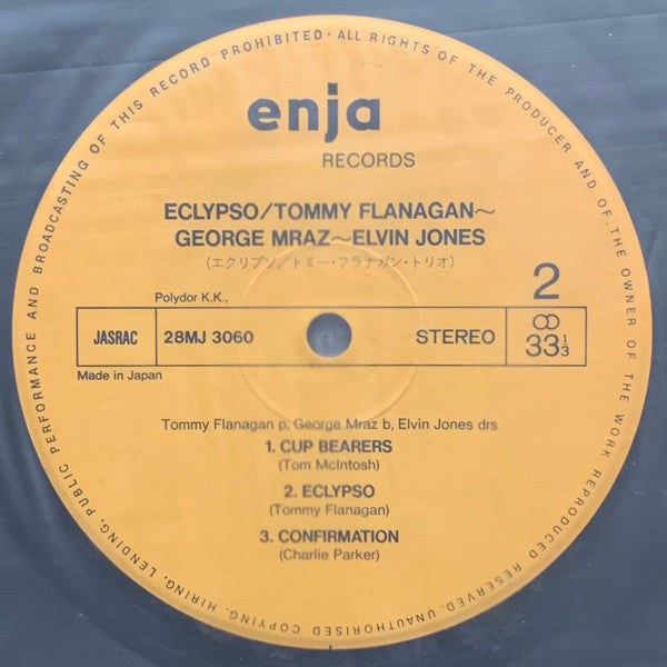 Tommy Flanagan Trio : Eclypso (LP, Album, RE)