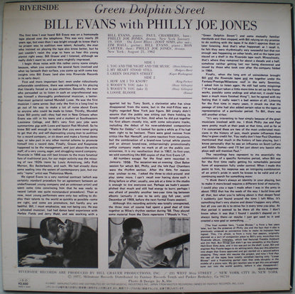 Bill Evans With "Philly" Joe Jones : Green Dolphin Street (LP, Mono, RE)