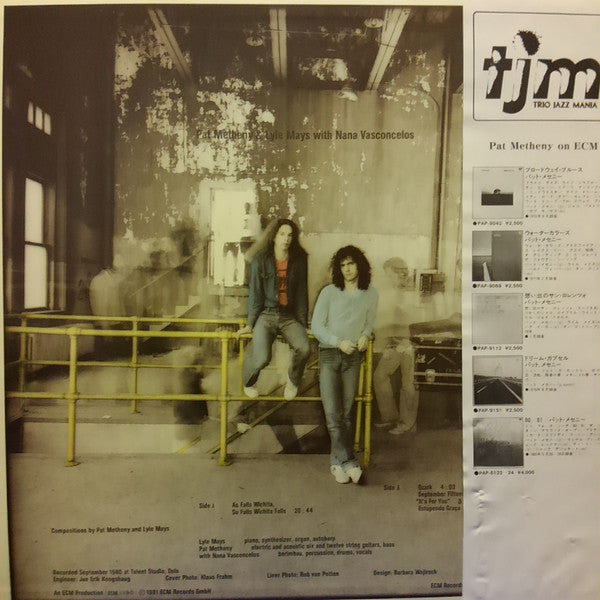 Pat Metheny & Lyle Mays : As Falls Wichita, So Falls Wichita Falls (LP, Album)
