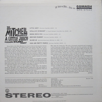 The Billy Mitchell Quintet Feat. Thad Jones : A Little Juicy (LP)