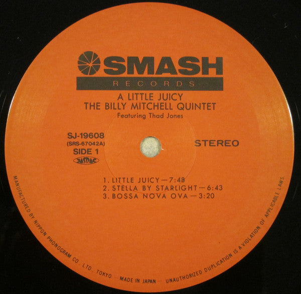 The Billy Mitchell Quintet Feat. Thad Jones : A Little Juicy (LP)