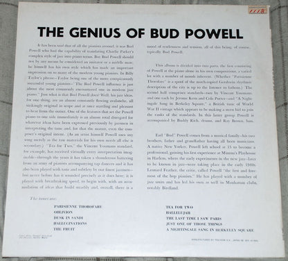 Bud Powell : The Genius of Bud Powell (LP, Album, Mono, Ltd, RE)