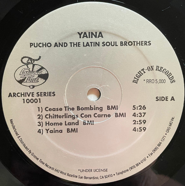 Pucho & His Latin Soul Brothers : Yaina (LP, Album, RE)