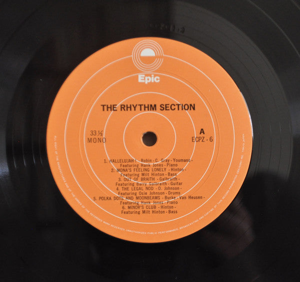 The Rhythm Section (7) : Milt Hinton / Osie Johnson / Hank Jones / Barry Galbraith : The Rhythm Section (LP, Album, Mono)