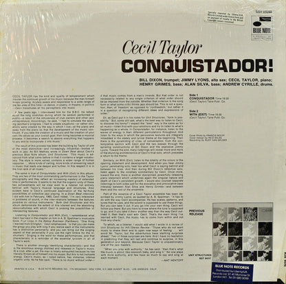 Cecil Taylor : Conquistador! (LP, Album)