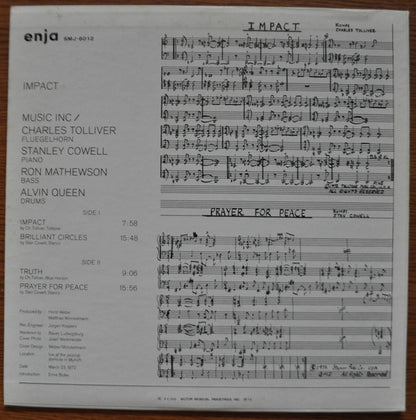 Music Inc / Charles Tolliver, Stanley Cowell, Ron Mathewson, Alvin Queen : Impact (LP, Album, RE)