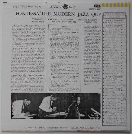 The Modern Jazz Quartet : Fontessa (LP, Album, Mono, RE)