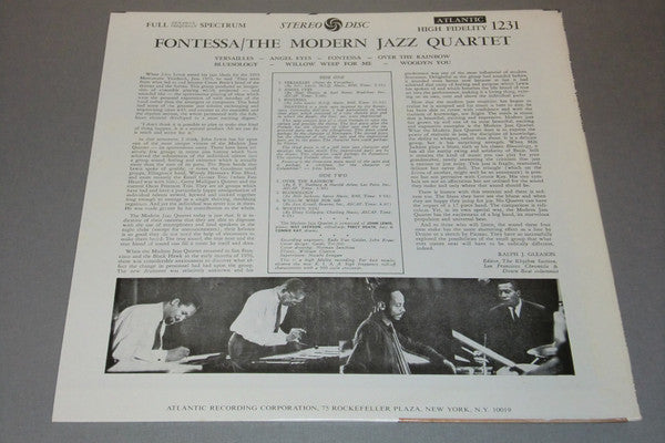 The Modern Jazz Quartet : Fontessa (LP, Album, Mono, RE)