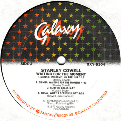 Stanley Cowell : Waiting For The Moment (LP, Album)
