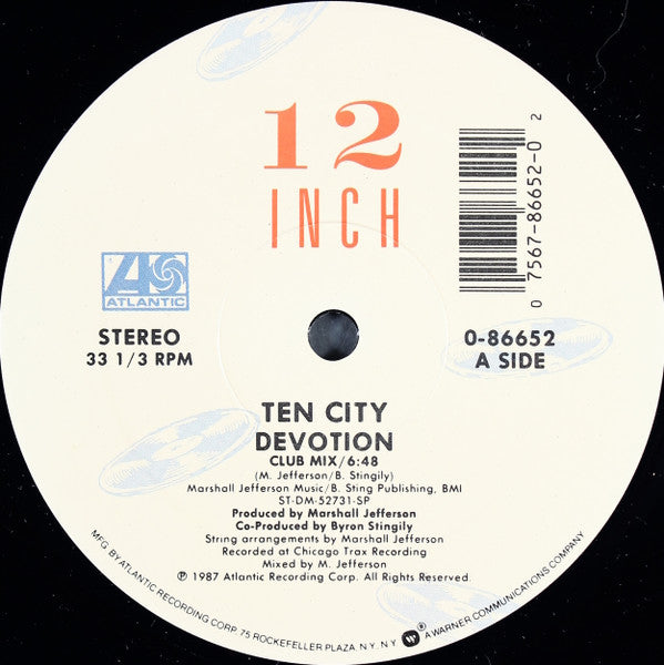 Ten City : Devotion (12", Single, RP)