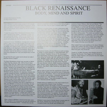 Black Renaissance : Body, Mind And Spirit (LP, Album, RE)
