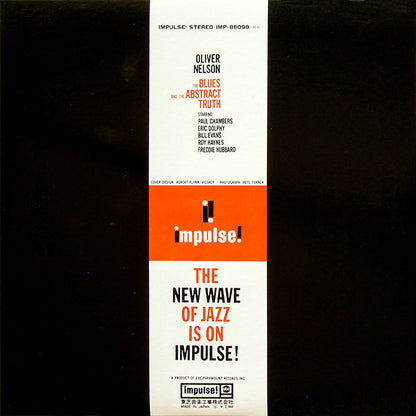 Oliver Nelson : The Blues And The Abstract Truth (LP, Album, RE, Gat)
