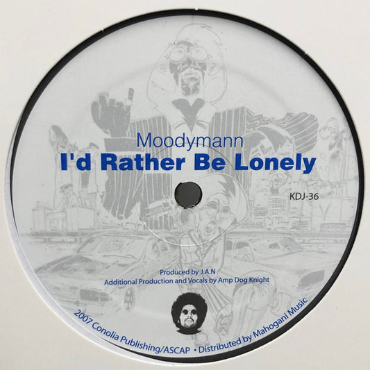 Moodymann : I'd Rather Be Lonely (12", S/Sided)
