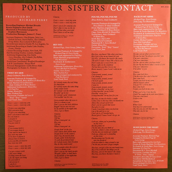 Pointer Sisters : Contact (LP, Album)