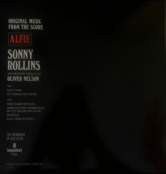 Sonny Rollins : Original Music From The Score "Alfie" (LP, RE)
