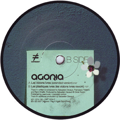 Agoria : Les Violons Ivres (12")